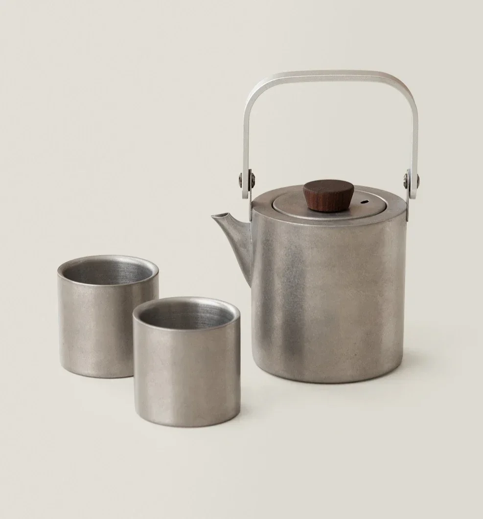 Outdoor stainless steel tea set, tea pot, retro large capacity household high temperature resistant coffee pot
Outdoor stainless steel tea set, tea pot, retro large capacity household high temperature resistant coffee pot