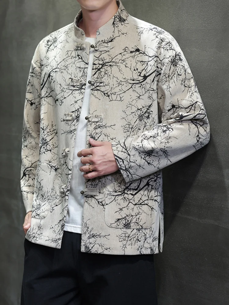 New 2025 Men's Faion Spring Chinese Sle Embroidered Stand Collar Tang Suit Modified Hanfu for Middle-Aged And ly
New 2025 Men's Faion Spring Chinese Sle Embroidered Stand Collar Tang Suit Modified Hanfu for Middle-Aged And ly