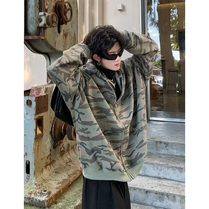 Cool American Camouflage Hoodie Men's Autumn Trendy Sporty Casual Jacket High-End Heavyweight Open Cardigan Outerwear
Cool American Camouflage Hoodie Men's Autumn Trendy Sporty Casual Jacket High-End Heavyweight Open Cardigan Outerwear