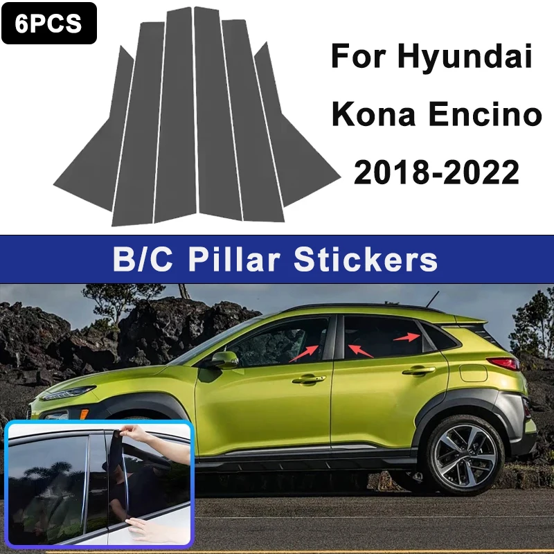 For Hyundai Kona Encino 18-22 Glossy Black PC Material Window Column Car Door Center B C Pillar Post Cover Trim Car Accessories
For Hyundai Kona Encino 18-22 Glossy Black PC Material Window Column Car Door Center B C Pillar Post Cover Trim Car Accessories