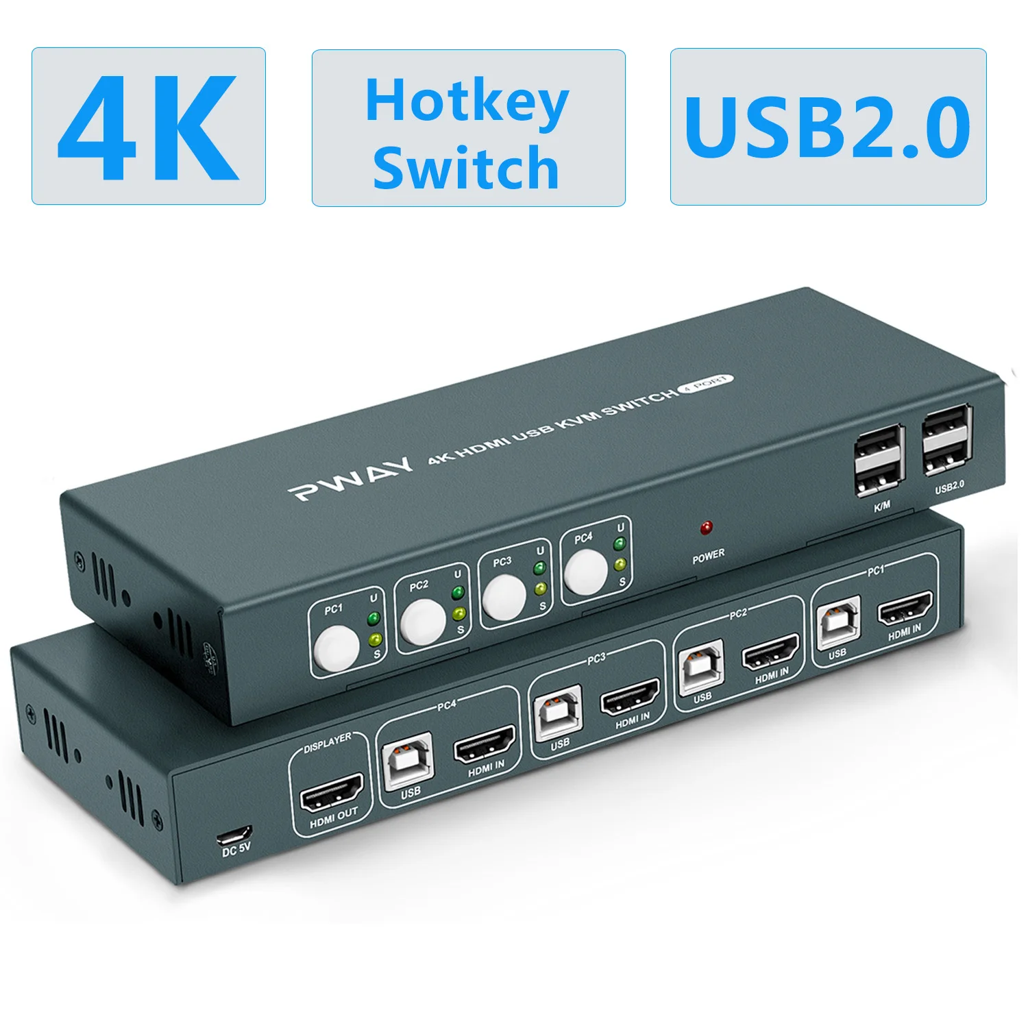 KVM-Консоль HDMI с двумя мониторами, 4 порта USB, HDMI, KVM-Консоль 4K, 60 Гц, KVM HDMI 2,0, переключатель для ПК, монитора, мыши, клавиатуры
KVM-Консоль HDMI с двумя мониторами, 4 порта USB, HDMI, KVM-Консоль 4K, 60 Гц, KVM HDMI 2,0, переключатель для ПК, монитора, мыши, клавиатуры