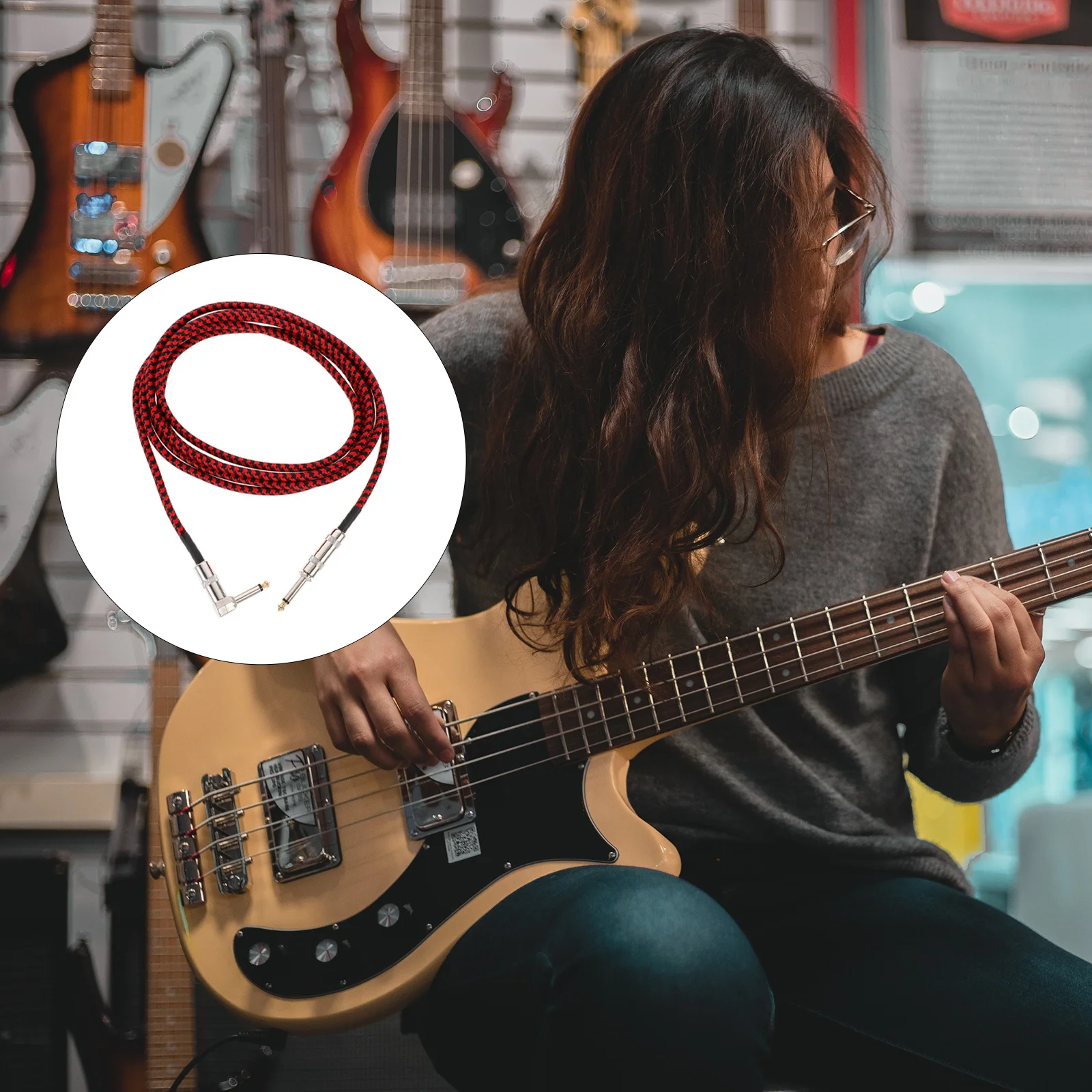 Durable Guitar Accessory Audio Cable Professional Instrument Cable Stereo Sound Quality Scratch Resistant
Durable Guitar Accessory Audio Cable Professional Instrument Cable Stereo Sound Quality Scratch Resistant