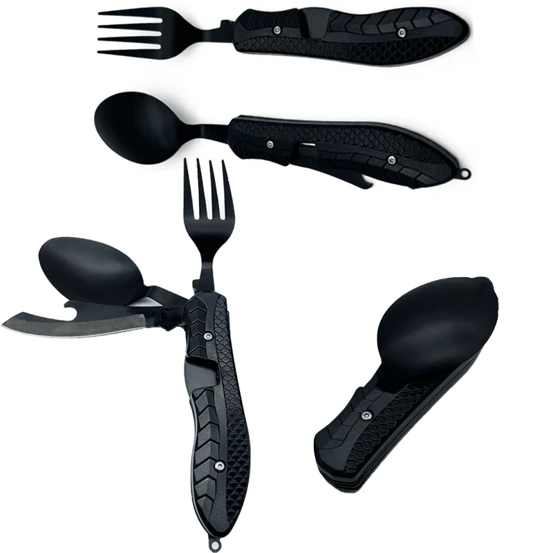 Portable Stainless Steel Foldable Utensils Multitool Spoon Fork Knife Bottle Opener Combo Set for Outdoor Travel Picnic
Portable Stainless Steel Foldable Utensils Multitool Spoon Fork Knife Bottle Opener Combo Set for Outdoor Travel Picnic