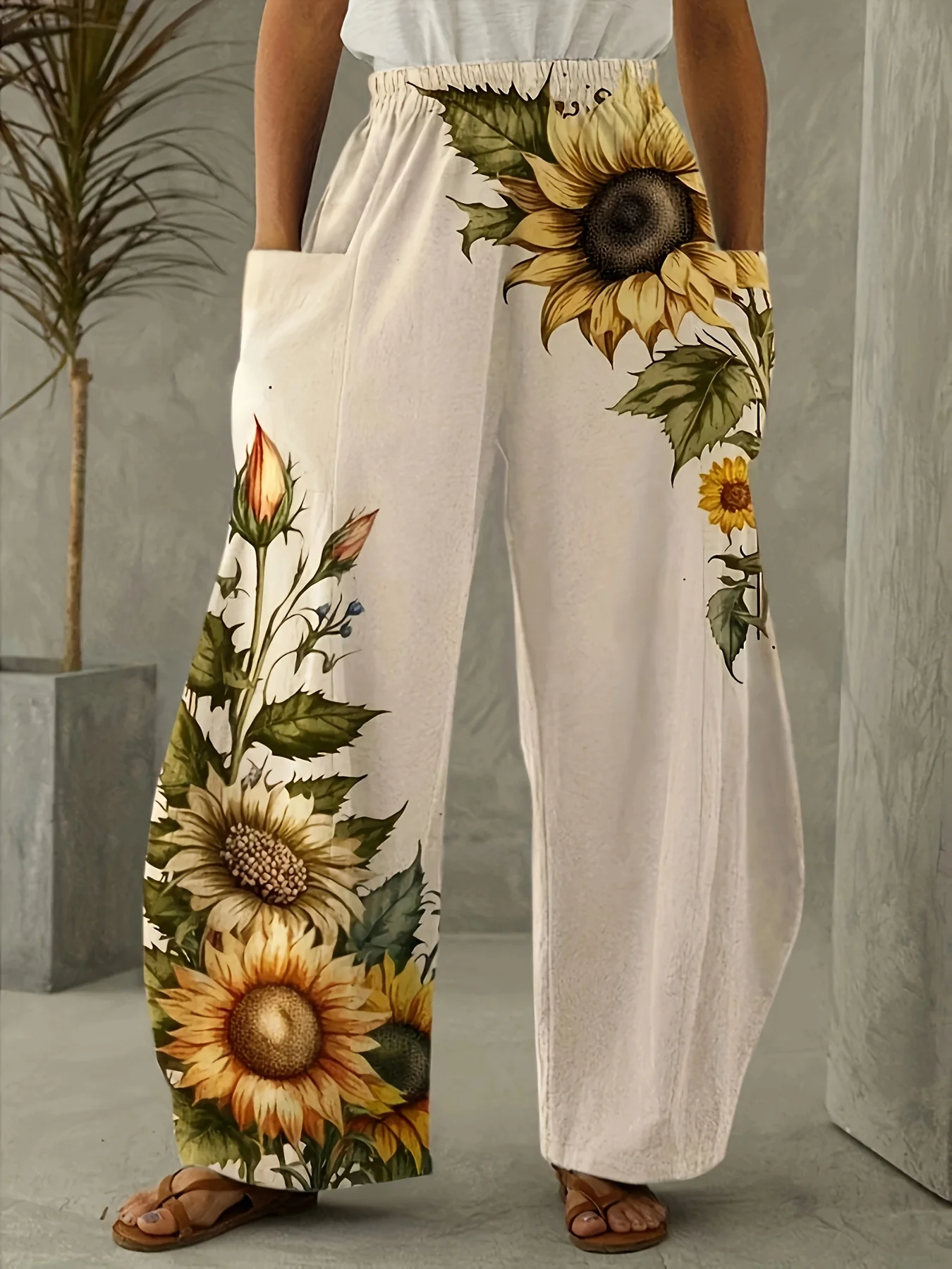 Ladies' Casual Pants Abstract Face Fashionable Printed Double Pocket Loose Pants Spring Summer Elegant Women's Daily Streetwear
Ladies' Casual Pants Abstract Face Fashionable Printed Double Pocket Loose Pants Spring Summer Elegant Women's Daily Streetwear