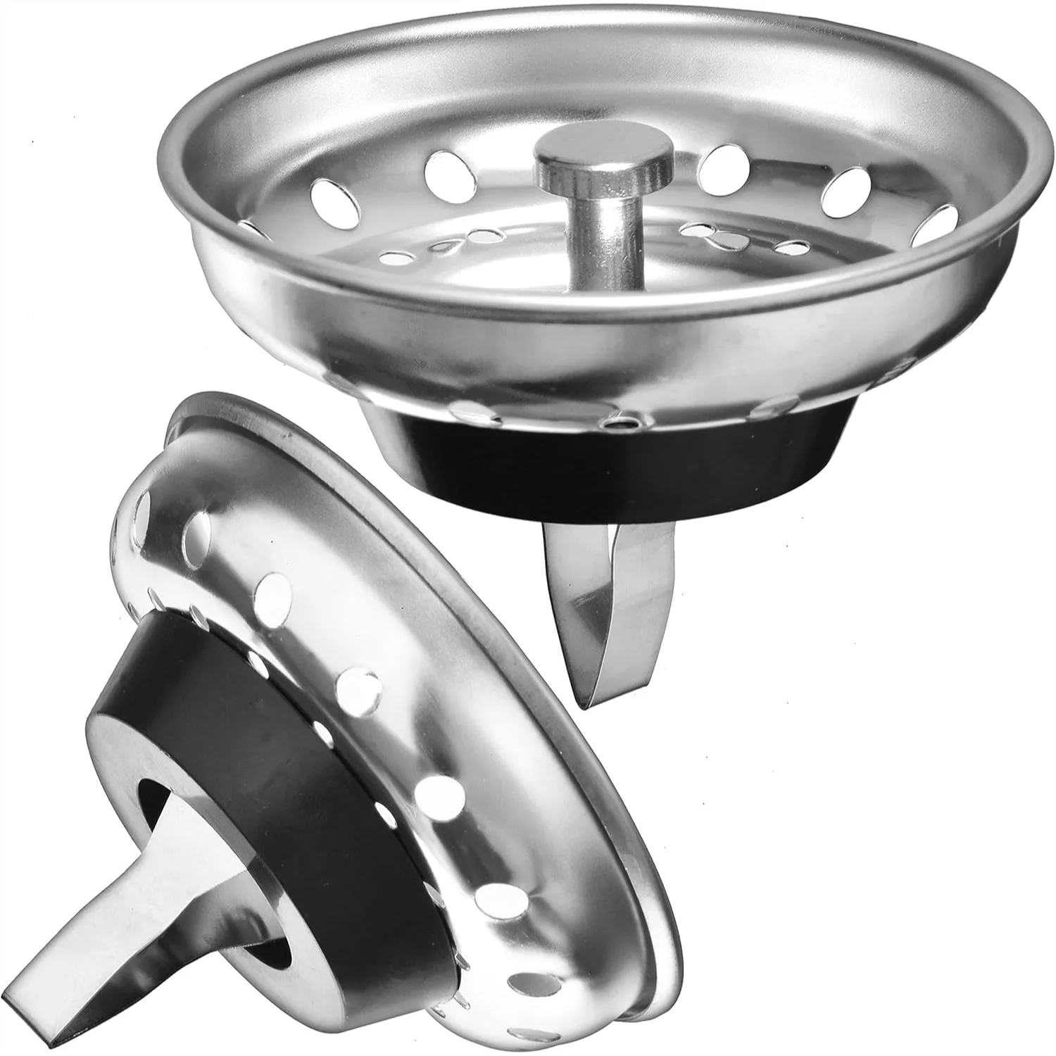Kitchen Sink Strainer Stopper Combo for 3.5 inch Drain, Stainless Steel Basket with Rubber Bottom - Durable and Convenient
Kitchen Sink Strainer Stopper Combo for 3.5 inch Drain, Stainless Steel Basket with Rubber Bottom - Durable and Convenient