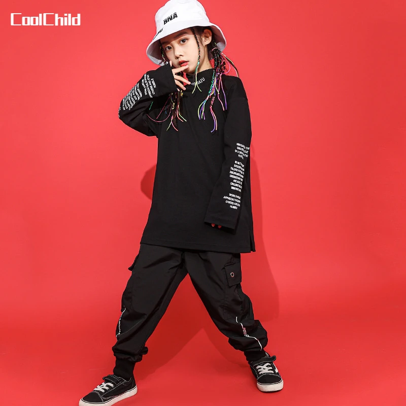 Girls Hip Hop High Collar Sweatshirt Boys Pullover Cargo Pants Kids Jazz Joggers Clothes Sets Child Street Dance Wear Costumes
Girls Hip Hop High Collar Sweatshirt Boys Pullover Cargo Pants Kids Jazz Joggers Clothes Sets Child Street Dance Wear Costumes