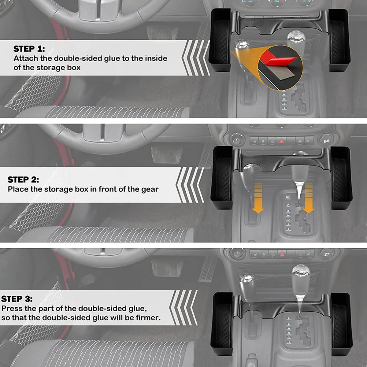 Gear Tray For 2011-2017 Jeep Wrangler JK Gear Shift Storage Box With Double Sides Adhesive Tape, Interior Accessories
Gear Tray For 2011-2017 Jeep Wrangler JK Gear Shift Storage Box With Double Sides Adhesive Tape, Interior Accessories