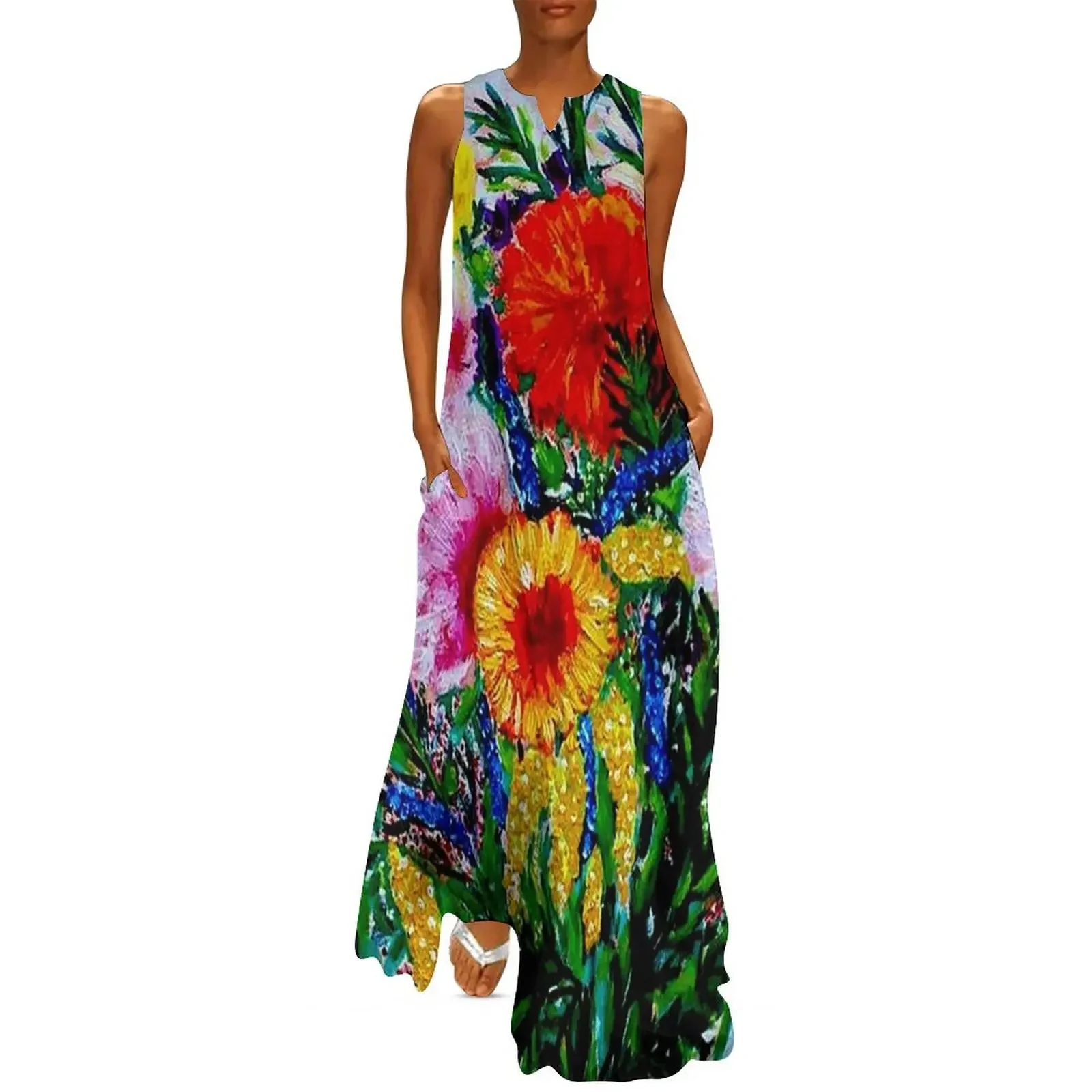 GUSTAV KLIMT : Vintage Flower Floral Arrangement Painting Print Long Dress dress for women Dress
GUSTAV KLIMT : Vintage Flower Floral Arrangement Painting Print Long Dress dress for women Dress