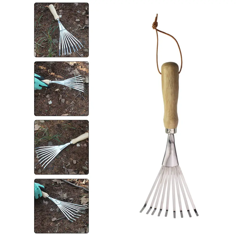 1 шт. Профессиональные садовые грабли из нержавеющей стали для рыхления почвы, ручной культиватор для садоводства, инструмент для прополки двора
1 шт. Профессиональные садовые грабли из нержавеющей стали для рыхления почвы, ручной культиватор для садоводства, инструмент для прополки двора