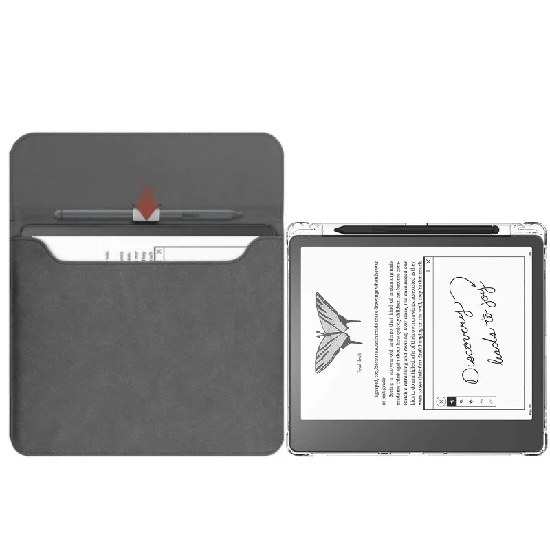 2-IN-1 For Amazon Kindle Scribe 2024 2022 Clear Pencil Holder TPU Airbags Shockproof Cover Case + Magnetic Sleeve Pouch
2-IN-1 For Amazon Kindle Scribe 2024 2022 Clear Pencil Holder TPU Airbags Shockproof Cover Case + Magnetic Sleeve Pouch