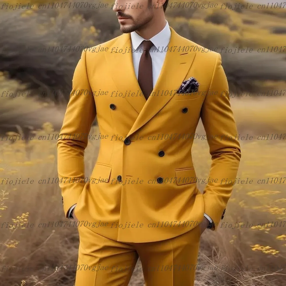 Customize Yellow Men Suit Formal Occasion Wedding Party Groom Groomsman Business Prom Male Tuxedos 2 Piece Set Jacket Pants
Customize Yellow Men Suit Formal Occasion Wedding Party Groom Groomsman Business Prom Male Tuxedos 2 Piece Set Jacket Pants