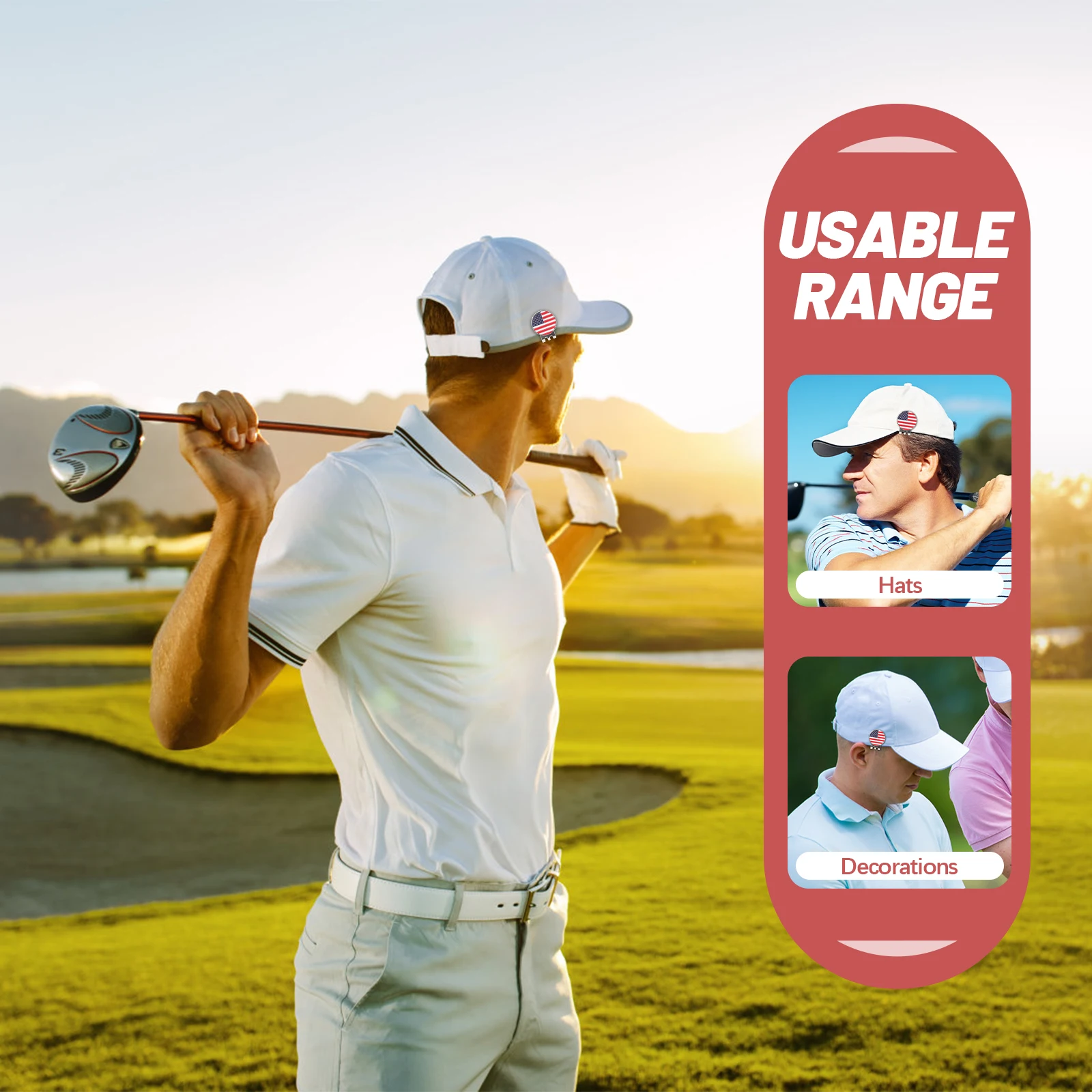 2Pcs Golf Hat Clip Zinc Alloy Iron Decorative Marker Accessories Portable Convenient Gift for Men Golfs for Men
2Pcs Golf Hat Clip Zinc Alloy Iron Decorative Marker Accessories Portable Convenient Gift for Men Golfs for Men