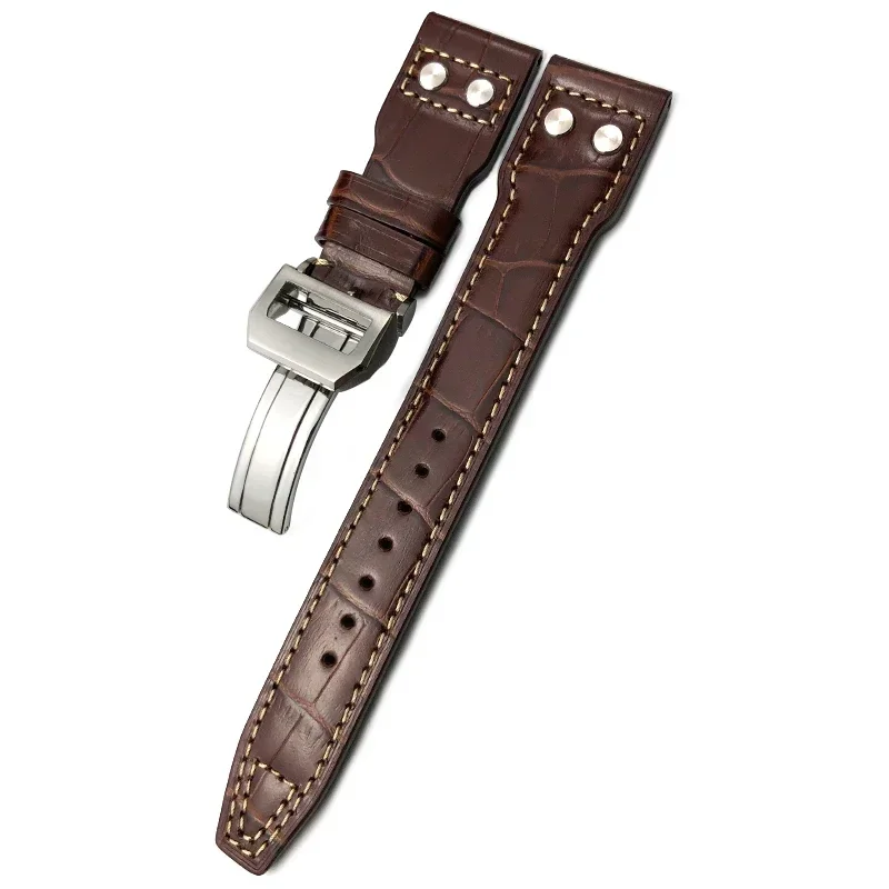 20mm 21mm 22mm Riveted WatchBand fit for IWC TOP GUN Big Pilot Watches Spitfire Hamilton Black Brown Watch Strap
20mm 21mm 22mm Riveted WatchBand fit for IWC TOP GUN Big Pilot Watches Spitfire Hamilton Black Brown Watch Strap