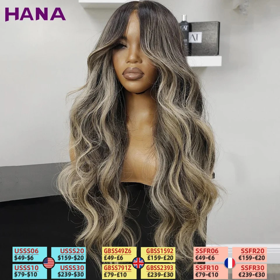 Highlights Brown Blonde Colored 13x6 Lace Front Wig Body Wave PrePlucked 200% Density 5x7 Lace Closure Human Hair Wigs For Women
Highlights Brown Blonde Colored 13x6 Lace Front Wig Body Wave PrePlucked 200% Density 5x7 Lace Closure Human Hair Wigs For Women