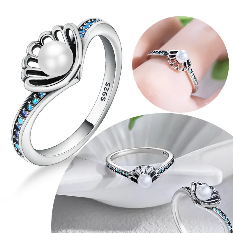 New Silver S925 Rings Pearl Shell Stackable Elegant Original Rings for Women Engagement Ring Jewelry Luxury Fine Gift
New Silver S925 Rings Pearl Shell Stackable Elegant Original Rings for Women Engagement Ring Jewelry Luxury Fine Gift