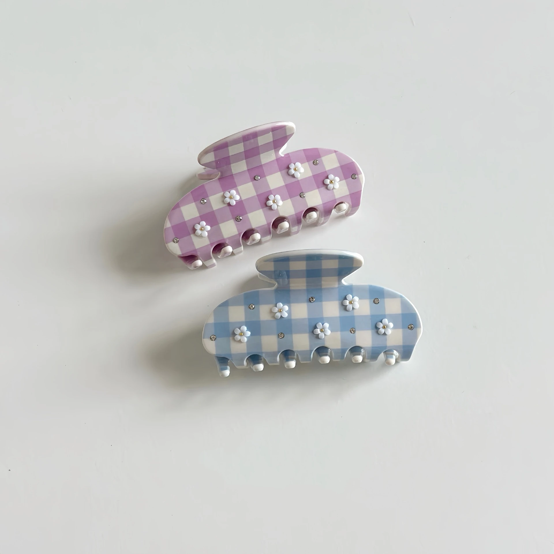 Simple Fashion Acetate Flower Grid Hair Crab Shark Hairpin Barrettes for Women Thick Hair Clip Claw INES Accessories
Simple Fashion Acetate Flower Grid Hair Crab Shark Hairpin Barrettes for Women Thick Hair Clip Claw INES Accessories