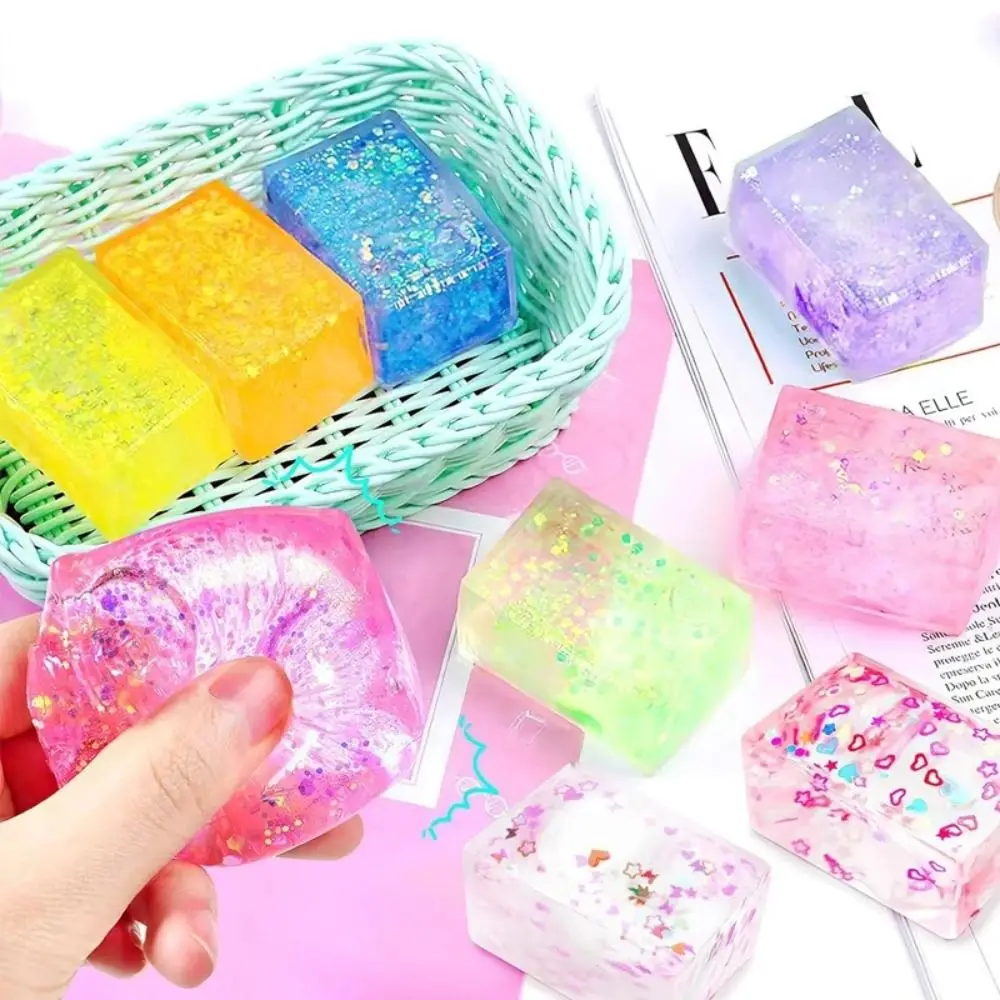 Creative Decompression Glitter Squishy Cube Slow Rise Soft Texture Gel Ice Cube Malt Sugar Squishy Ice Cube Stress Relief
Creative Decompression Glitter Squishy Cube Slow Rise Soft Texture Gel Ice Cube Malt Sugar Squishy Ice Cube Stress Relief