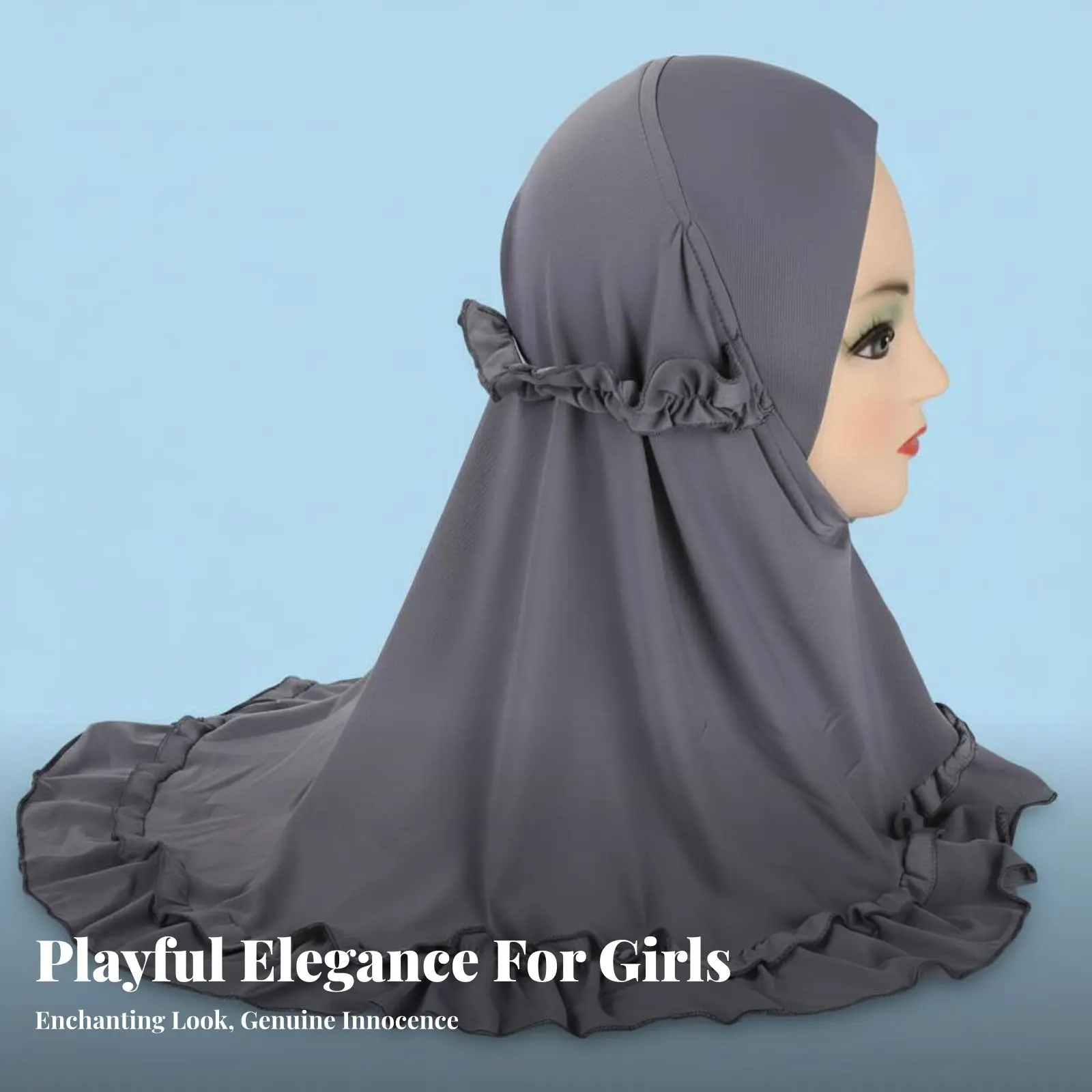 Children's Headscarf with frill hem and lace trim, Malay crystal scarf, soft headwrap for girls, ages 2-6
Children's Headscarf with frill hem and lace trim, Malay crystal scarf, soft headwrap for girls, ages 2-6