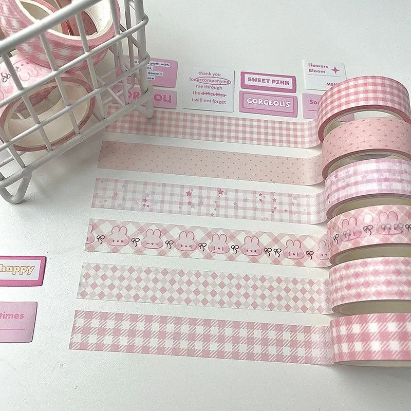Набор декоративных лент с кроликами Kawaii, 6 шт./лот, милые мультяшные креативные ленты васи, школьные канцелярские принадлежности
Набор декоративных лент с кроликами Kawaii, 6 шт./лот, милые мультяшные креативные ленты васи, школьные канцелярские принадлежности