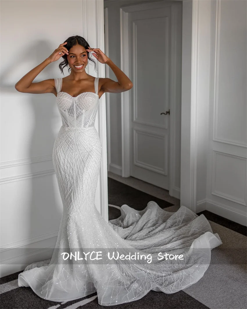 New Design 2025 African Wedding Dresses Trumpet Bridal Gown Full Beading Court Train Robe De Mariee Customized
New Design 2025 African Wedding Dresses Trumpet Bridal Gown Full Beading Court Train Robe De Mariee Customized