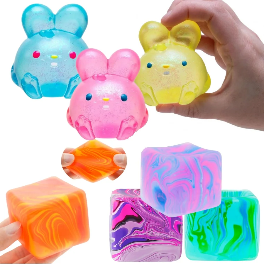 Ice Cube Sensory Fidget Toy, Cute Rabbit Stress Relief Squishy Anti-stress Squeeze Toy Decompression Toys For ADHD Gift.
Ice Cube Sensory Fidget Toy, Cute Rabbit Stress Relief Squishy Anti-stress Squeeze Toy Decompression Toys For ADHD Gift.