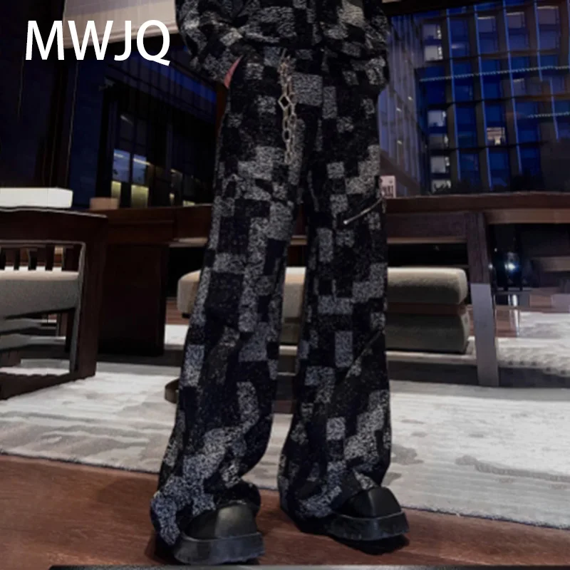 MWJQ Niche Trend Plaid Design Casual Pants High Street Hamdsome 2025 Spring New Wide Leg Trousers Loose Contrast Color 010194
MWJQ Niche Trend Plaid Design Casual Pants High Street Hamdsome 2025 Spring New Wide Leg Trousers Loose Contrast Color 010194