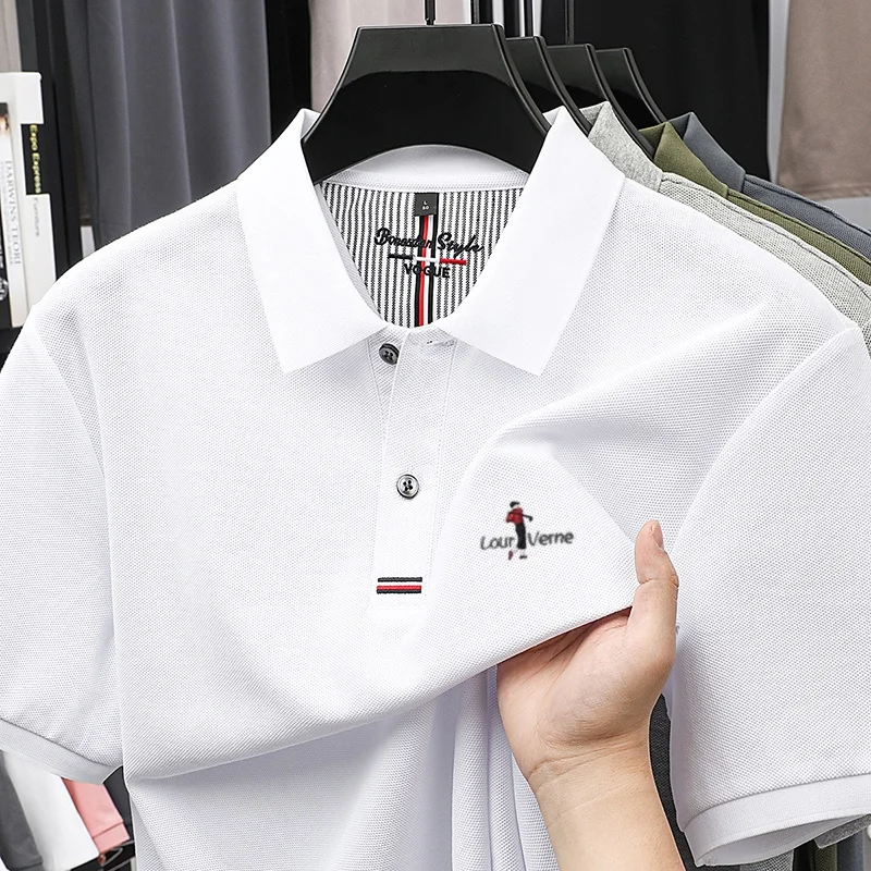 100% cotton luxury fashion cartoon embroidery T-shirt men's breathable polo shirt summer new trend brand solid color casual top
100% cotton luxury fashion cartoon embroidery T-shirt men's breathable polo shirt summer new trend brand solid color casual top