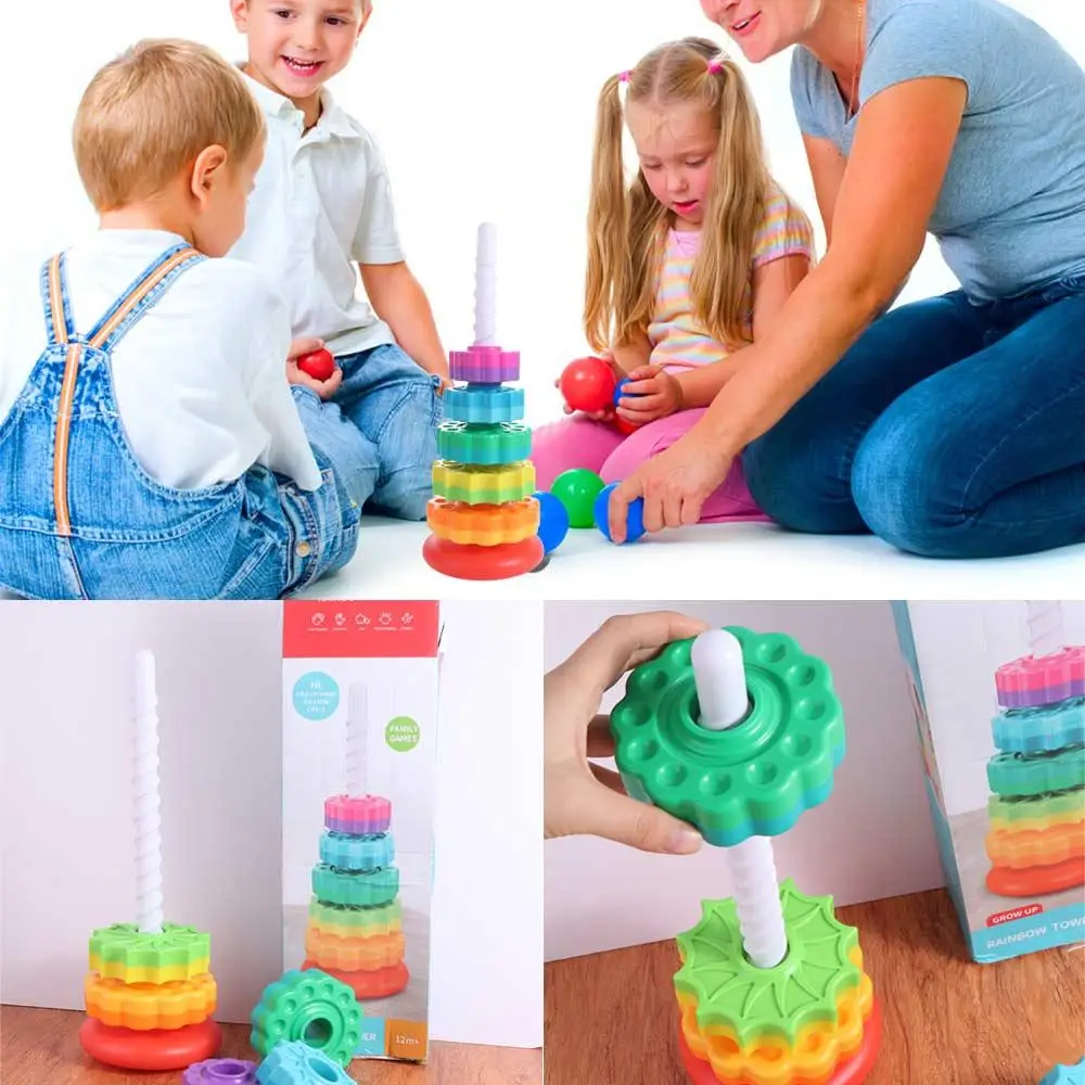 Montessori Rotating Rainbow Tower Perception Training Hand-eye Coordination Rotating Screw Bolt Toys Safety Early Education
Montessori Rotating Rainbow Tower Perception Training Hand-eye Coordination Rotating Screw Bolt Toys Safety Early Education