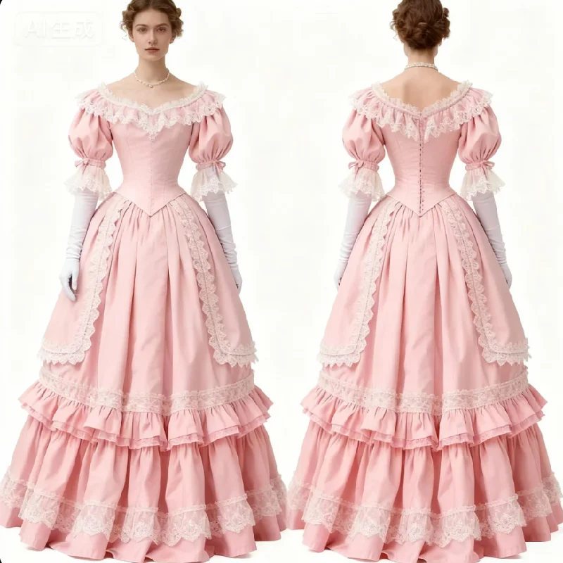 South Belle Civil War Evening Dress 2026 Pink Medieval Marie Antoinette Prom Dress Short Sleeve Lace Renaissance Formal Party
South Belle Civil War Evening Dress 2026 Pink Medieval Marie Antoinette Prom Dress Short Sleeve Lace Renaissance Formal Party