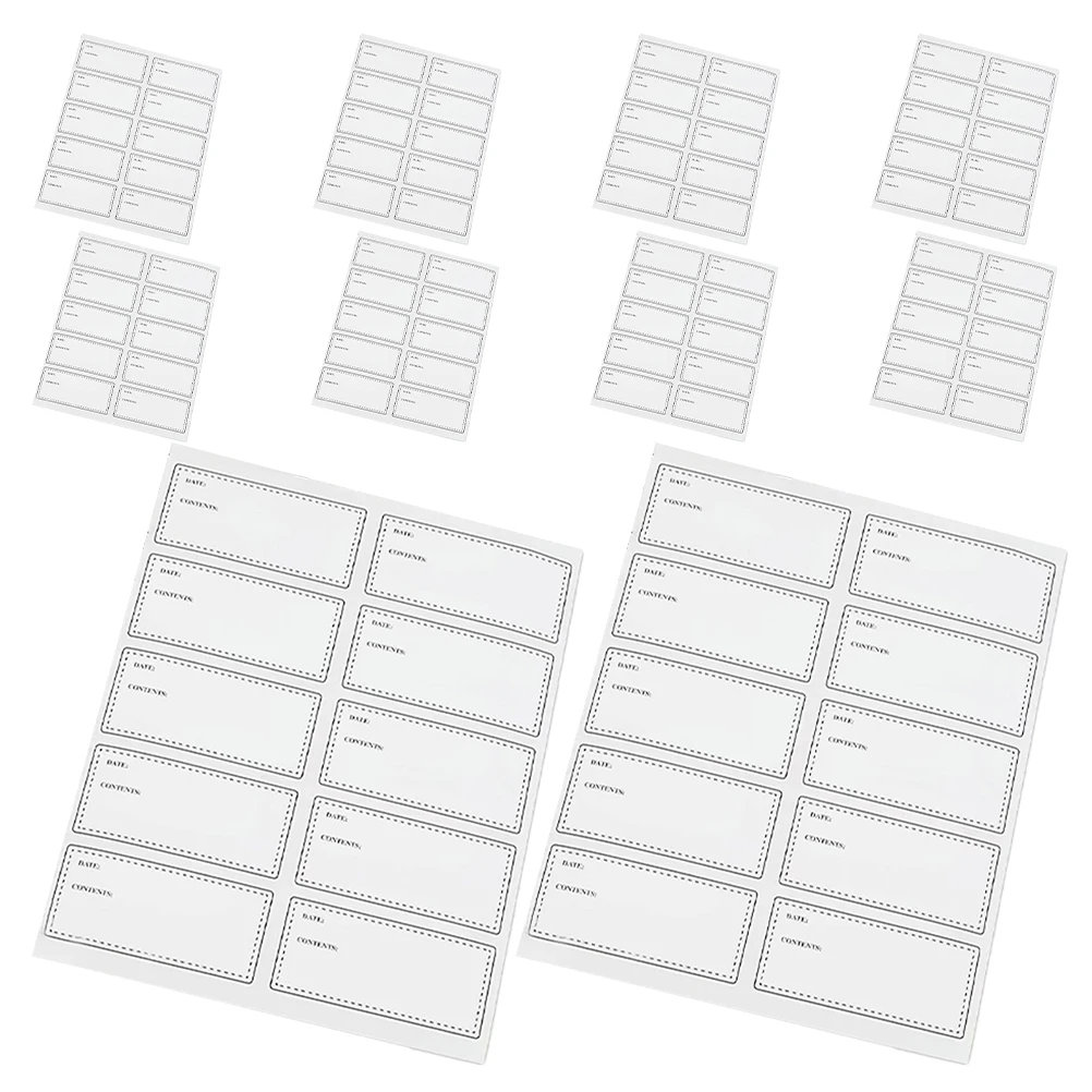 10 Sheets Waterproof Oil proof Labels Restaurant Date Food Stickers Detachable Removable Bottle Tags Marking Storage ganization
10 Sheets Waterproof Oil proof Labels Restaurant Date Food Stickers Detachable Removable Bottle Tags Marking Storage ganization