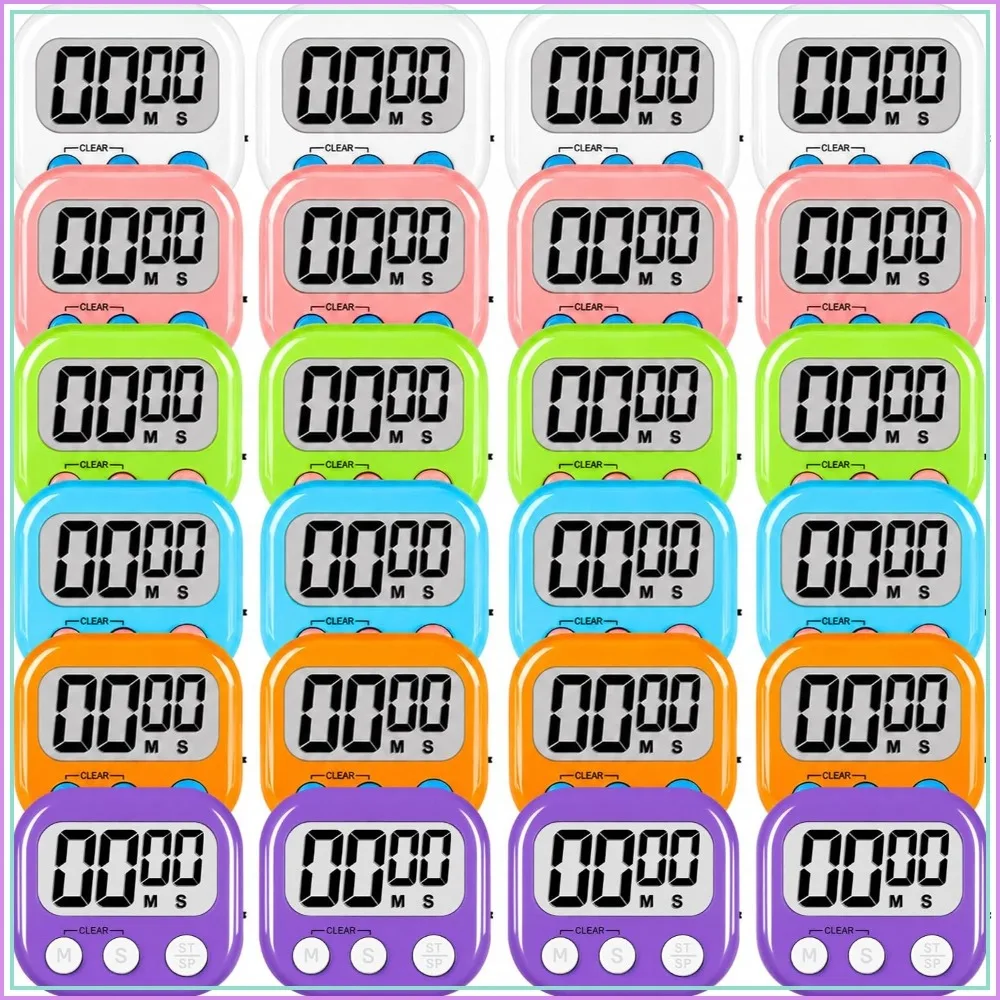 Magnetic Digital Timers for Classroom, Kitchen, Gym, Game 24 Pcs
Magnetic Digital Timers for Classroom, Kitchen, Gym, Game 24 Pcs