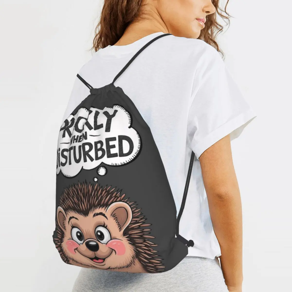 Prickly When Disturbed Hedgehog Backpacks Portable Drawstring Bags Sundries Bag Book Bags for Travel Students
Prickly When Disturbed Hedgehog Backpacks Portable Drawstring Bags Sundries Bag Book Bags for Travel Students