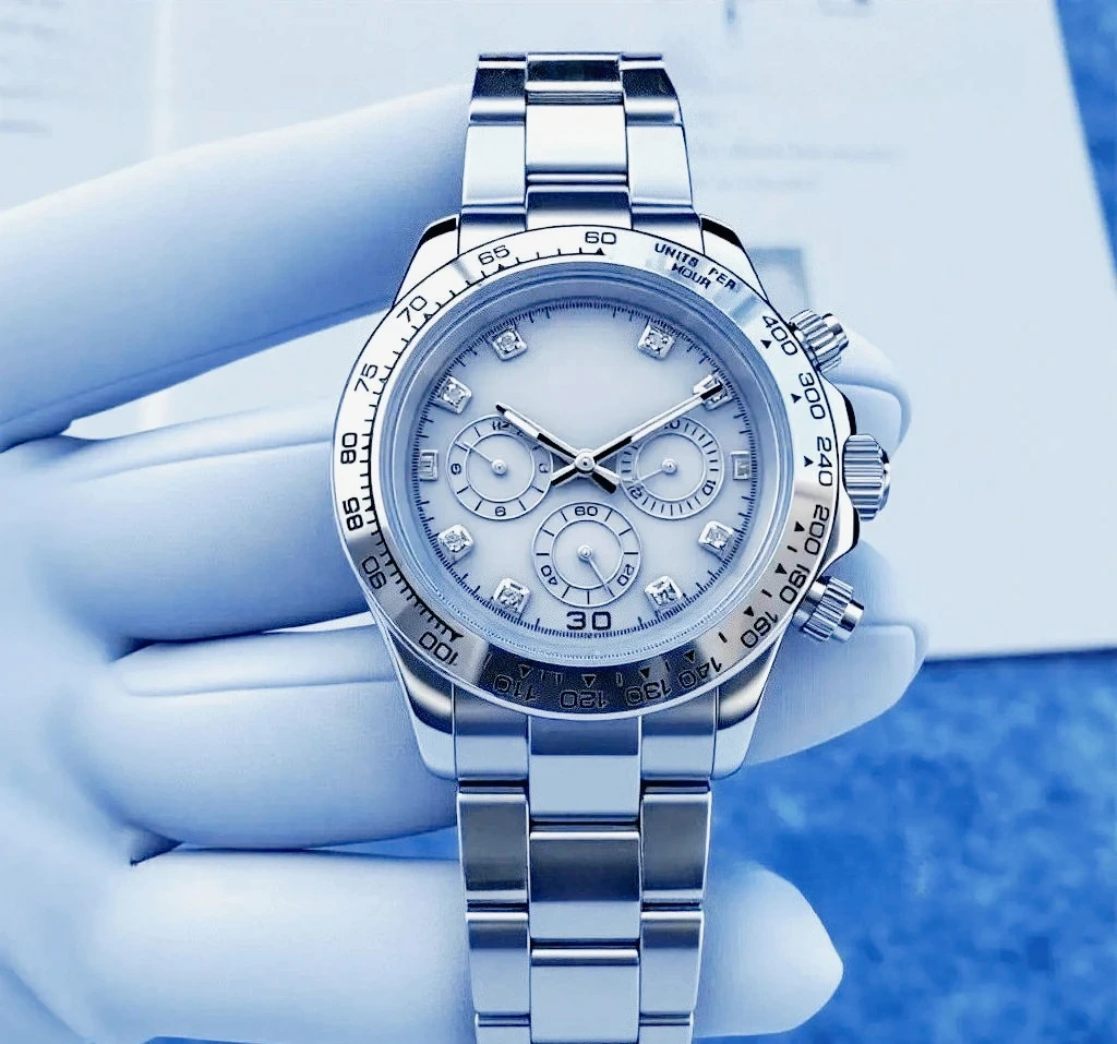 40mm Male Luxury Automatic Mechanical Watches Brushed Stainless Steel Band Stylish Black Blue Panda Dial Long Lasting Luminous
40mm Male Luxury Automatic Mechanical Watches Brushed Stainless Steel Band Stylish Black Blue Panda Dial Long Lasting Luminous