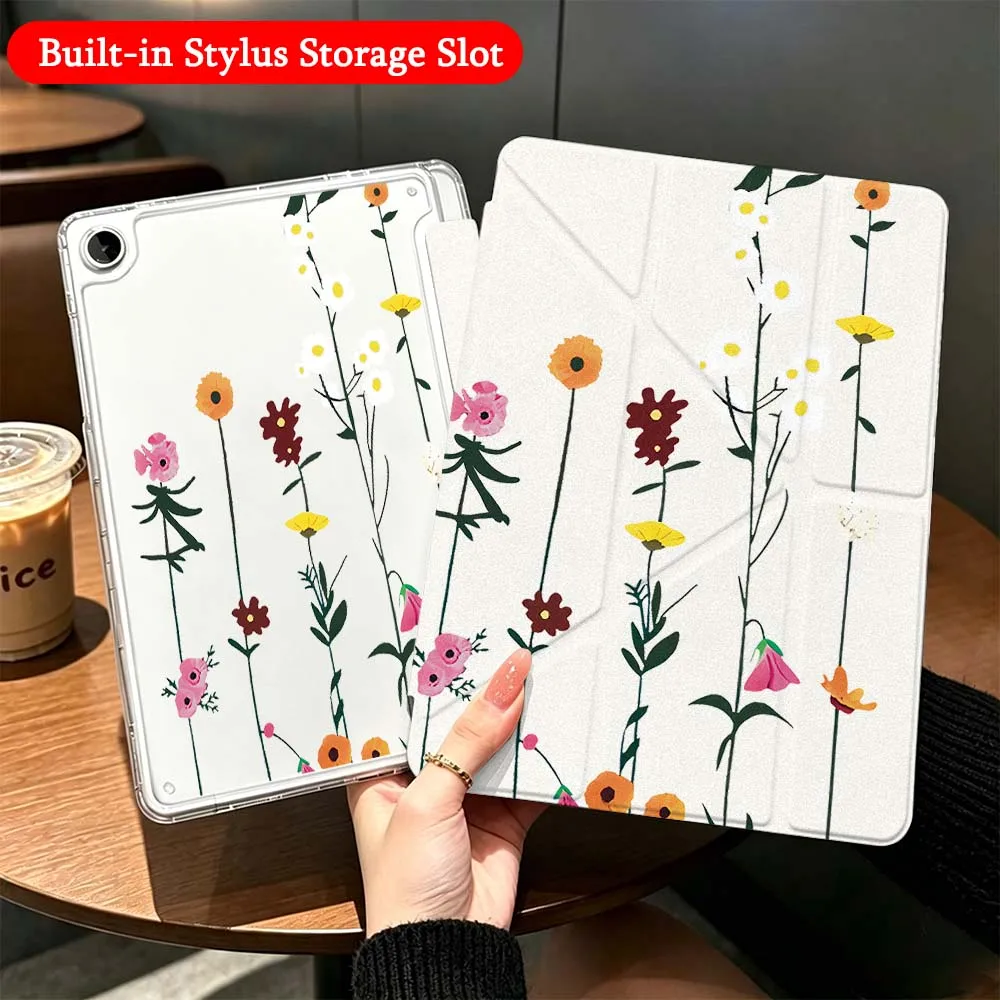 Cartoon Grass Flower Case For Samsung Galaxy Tab A9 A8 A11 S6 S7 S8 S9 S10 FE Plus Lite Transparent Y-Shaped Folding Tablet
Cartoon Grass Flower Case For Samsung Galaxy Tab A9 A8 A11 S6 S7 S8 S9 S10 FE Plus Lite Transparent Y-Shaped Folding Tablet