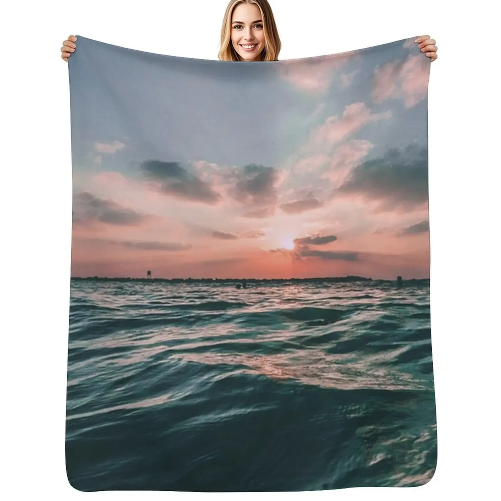 Ocean Sunrise Throw Blanket Anti Shedding Soft Fuzzy Blanket for Home
Ocean Sunrise Throw Blanket Anti Shedding Soft Fuzzy Blanket for Home