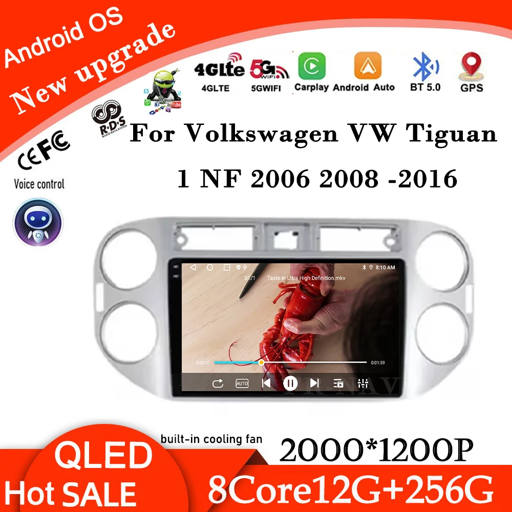 QLED сенсорный экран Android 14 для Volkswagen VW Tiguan 1 NF 2006 2008-2016 Автомобильный радиоприемник Мультимедийный видеоплеер DSP IPS 5G WIFI
QLED сенсорный экран Android 14 для Volkswagen VW Tiguan 1 NF 2006 2008-2016 Автомобильный радиоприемник Мультимедийный видеоплеер DSP IPS 5G WIFI