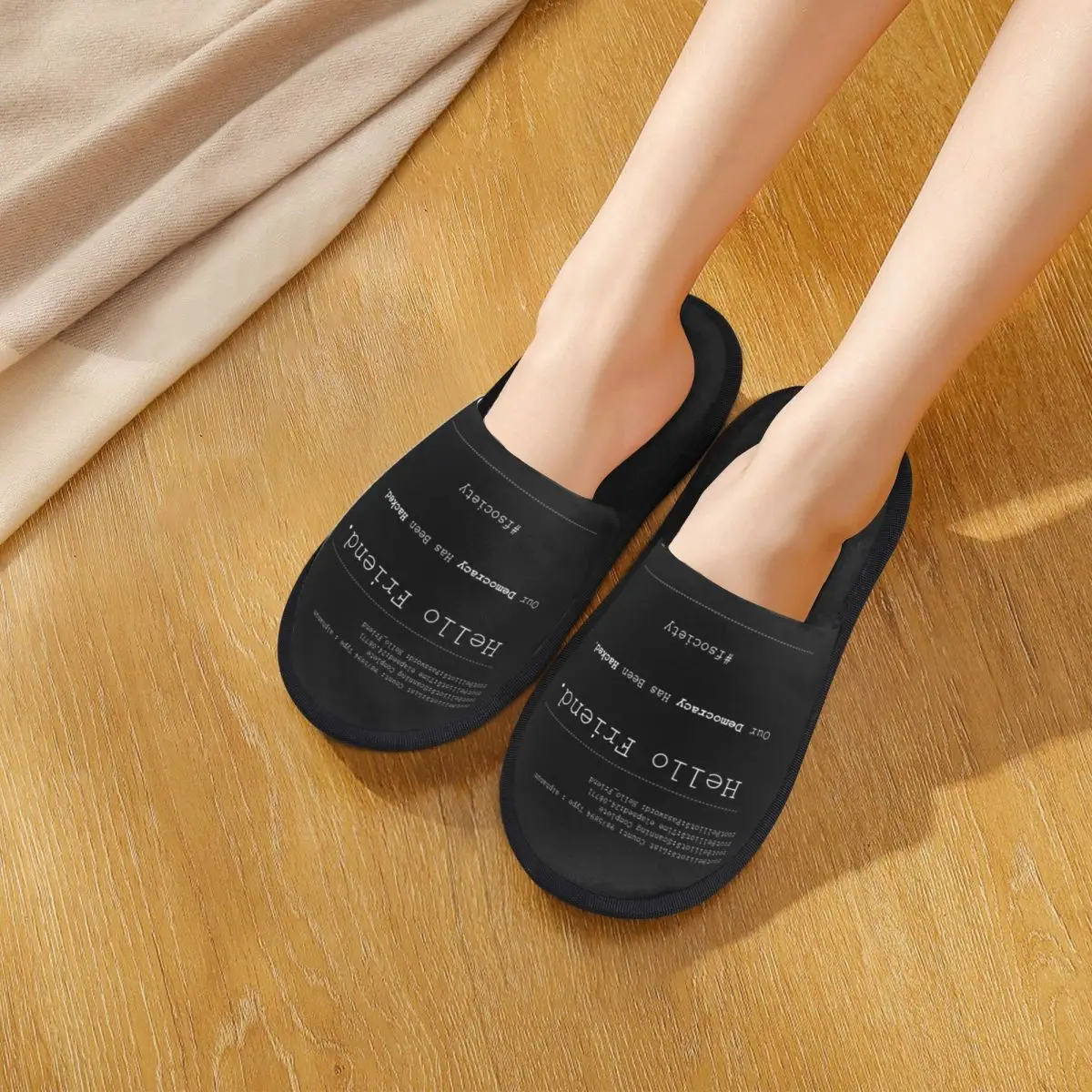 Fsociety тапочки Mr Robot Hello Friend из пены с эффектом памяти, теплые мягкие женские домашние тапочки, домашняя удобная обувь
Fsociety тапочки Mr Robot Hello Friend из пены с эффектом памяти, теплые мягкие женские домашние тапочки, домашняя удобная обувь