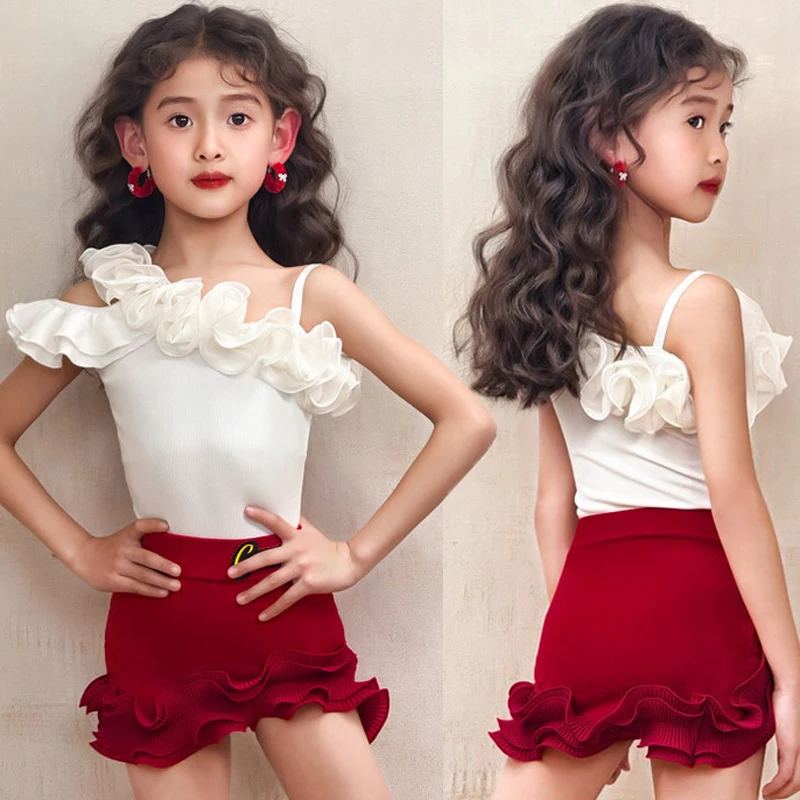 2026 Summer Latin dance costumes, women's daily performances, dance training, children's suspender tops, skirts
2026 Summer Latin dance costumes, women's daily performances, dance training, children's suspender tops, skirts