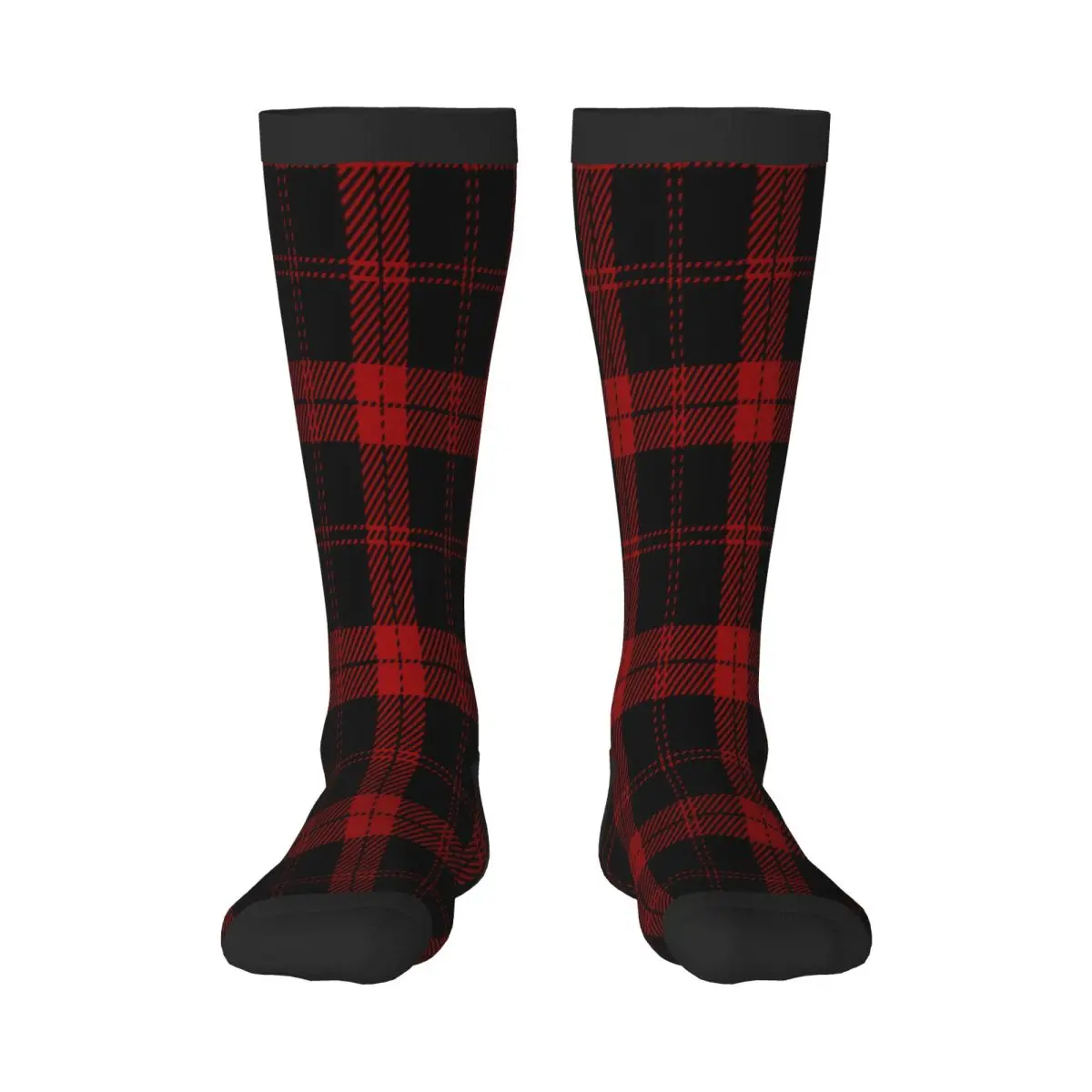 Повседневные чулки, черные и красные клетчатые длинные носки до колена с шотландским узором
Повседневные чулки, черные и красные клетчатые длинные носки до колена с шотландским узором