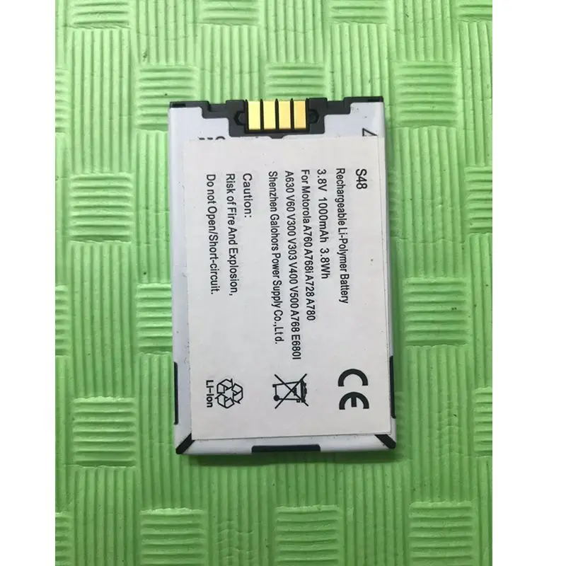 10Pcs/Bag 3.8V Li-polymer Battery for Motorola E680i A760 A768i A728 A780 A630 V60 V300V303 V400 V500 E680G A768 SNN5683A
10Pcs/Bag 3.8V Li-polymer Battery for Motorola E680i A760 A768i A728 A780 A630 V60 V300V303 V400 V500 E680G A768 SNN5683A