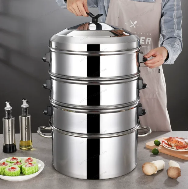 Thickened stainless steel steamer stew multifunctional commercial steamer pot large capacity multi-layer
Thickened stainless steel steamer stew multifunctional commercial steamer pot large capacity multi-layer