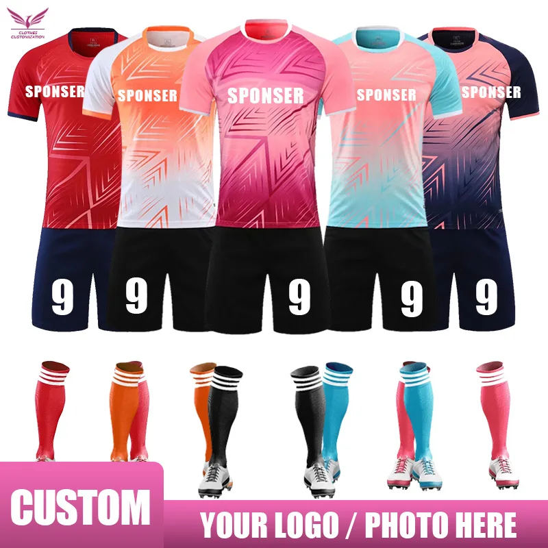 custom logo Soccer jersey set men football uniform Personality customization Kids football sets futbol adult Big Size tracksuit
custom logo Soccer jersey set men football uniform Personality customization Kids football sets futbol adult Big Size tracksuit