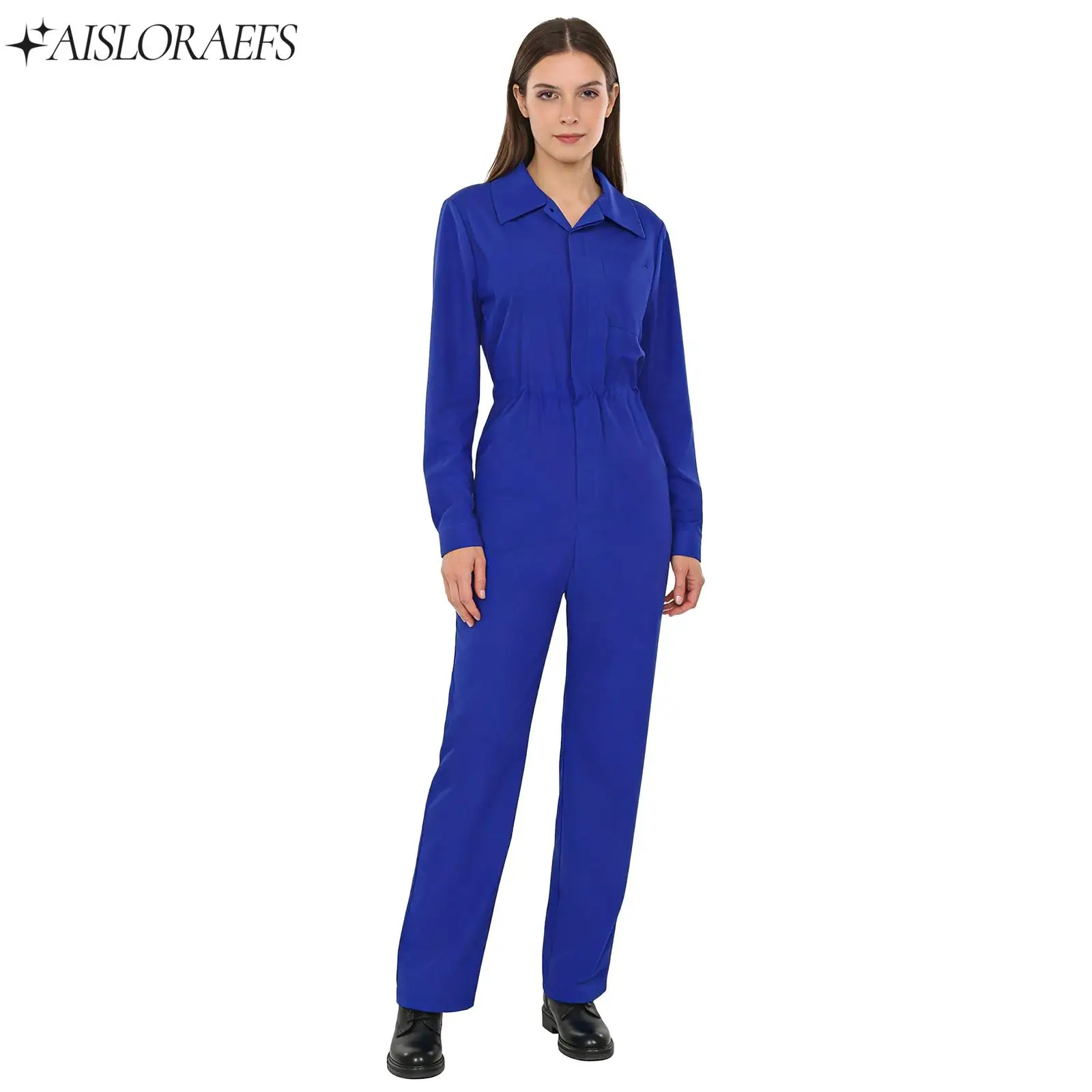 Женский модный комбинезон с длинными рукавами и пуговицами, повседневный однотонный комбинезон для работы, путешествий, отдыха и уличной моды
Женский модный комбинезон с длинными рукавами и пуговицами, повседневный однотонный комбинезон для работы, путешествий, отдыха и уличной моды