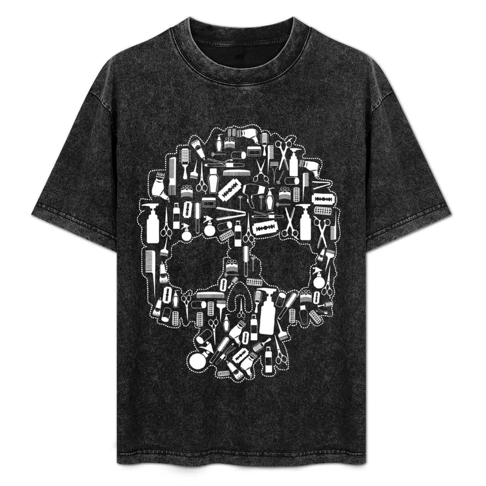 Hair stylist Skull T-Shirt graphics oversizeds tees plus size men clothing
Hair stylist Skull T-Shirt graphics oversizeds tees plus size men clothing