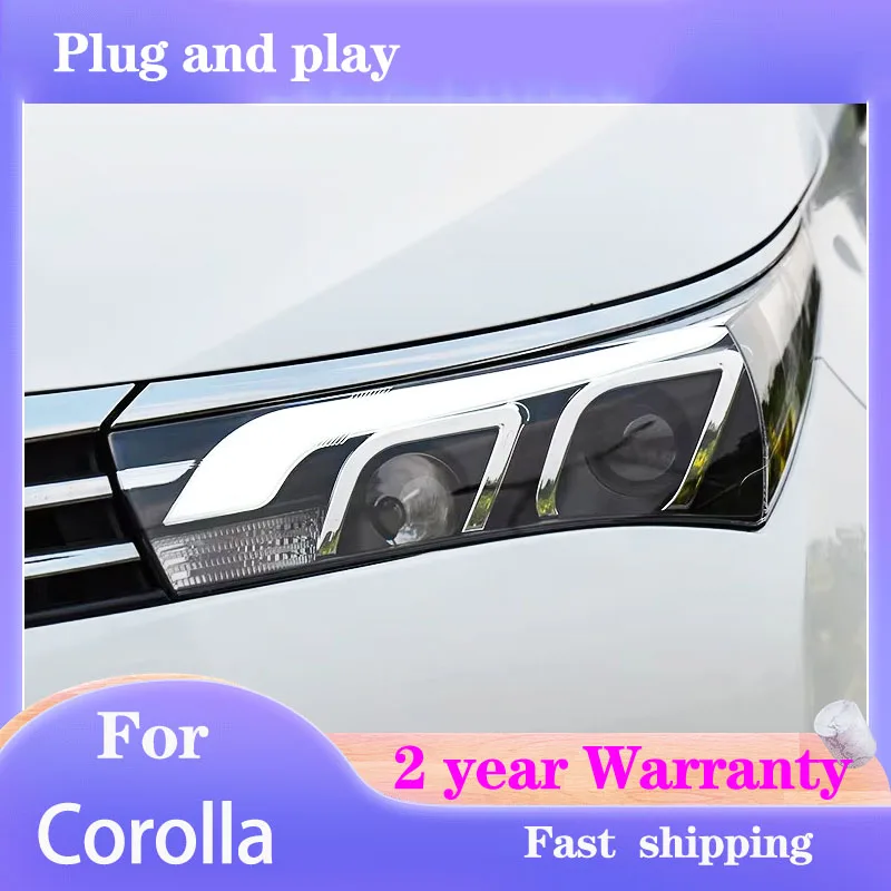Car Styling for Toyota Corolla Headlights 2014 -2017 Corolla Head Lamp DRL Turn Signal Low High Beam Projector Lens
Car Styling for Toyota Corolla Headlights 2014 -2017 Corolla Head Lamp DRL Turn Signal Low High Beam Projector Lens