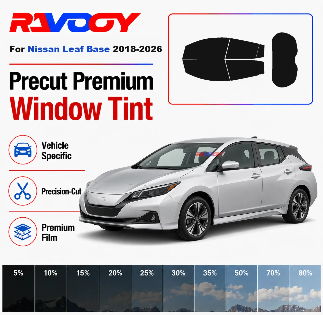 Premium Precut Window Tint Kit Front Rear Windows Rear Windshield For Nissan Leaf Base 2018-2026 Complete Set Nano Ceramic Film
Premium Precut Window Tint Kit Front Rear Windows Rear Windshield For Nissan Leaf Base 2018-2026 Complete Set Nano Ceramic Film