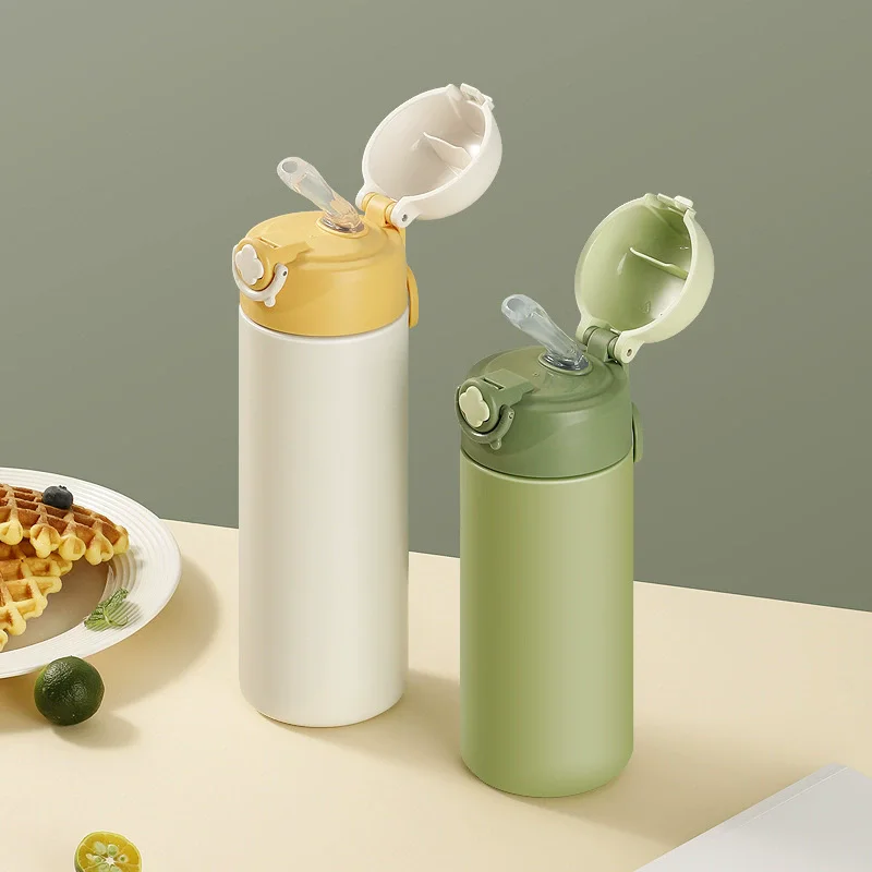 500ML 316 Stainless Steel Thermal Bottle Portable Kids Straw Mug Cold and Hot Thermal Thermos Student Water Bottle
500ML 316 Stainless Steel Thermal Bottle Portable Kids Straw Mug Cold and Hot Thermal Thermos Student Water Bottle