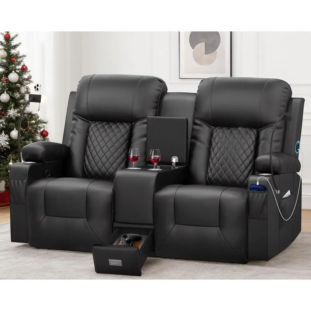 Storage Loveseat Recliner with USB Ports, Cup Holders, and Phone Pockets for Living Room Comfort
Storage Loveseat Recliner with USB Ports, Cup Holders, and Phone Pockets for Living Room Comfort