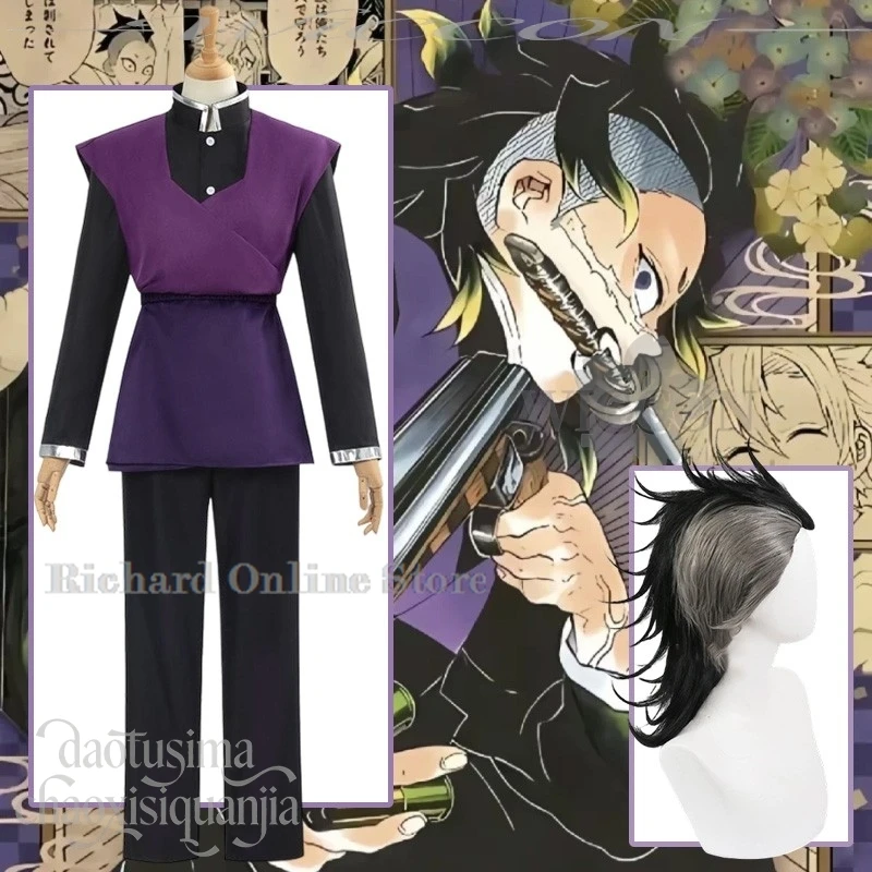 Anime Shinazugawa Cosplay Genya Costume Purple Vintage Japanese Kimono Battle Costume Punk Wigs Halloween Christmas Party Cos
Anime Shinazugawa Cosplay Genya Costume Purple Vintage Japanese Kimono Battle Costume Punk Wigs Halloween Christmas Party Cos