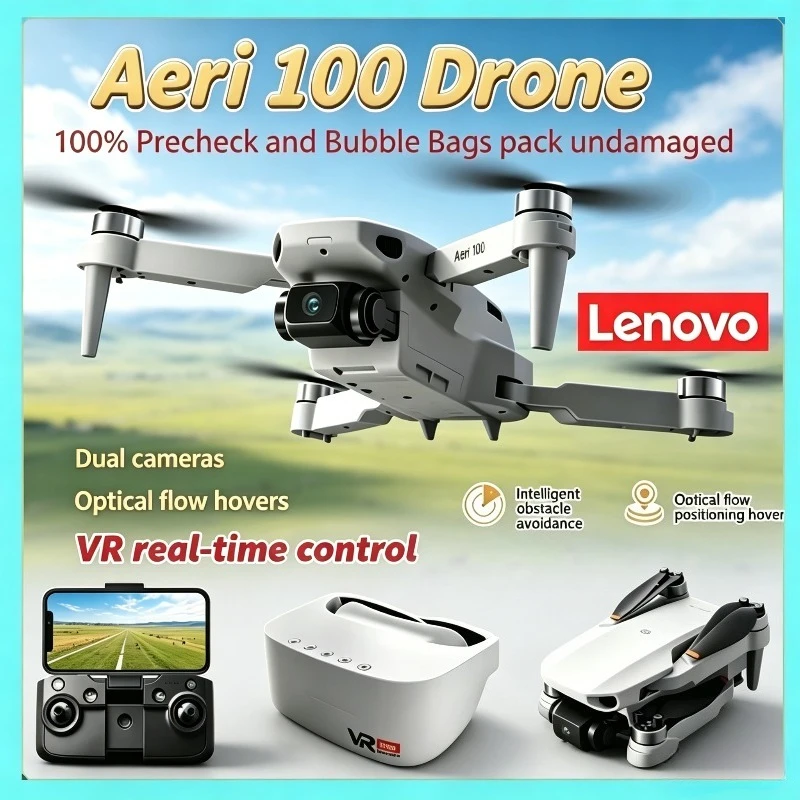 Lenovo Aeri100VR 8K FPV VR Drone with HD Screen 4K Remote Control RC Helicopter Quadcopter Easy to Fly Toy Gift for Kids
Lenovo Aeri100VR 8K FPV VR Drone with HD Screen 4K Remote Control RC Helicopter Quadcopter Easy to Fly Toy Gift for Kids